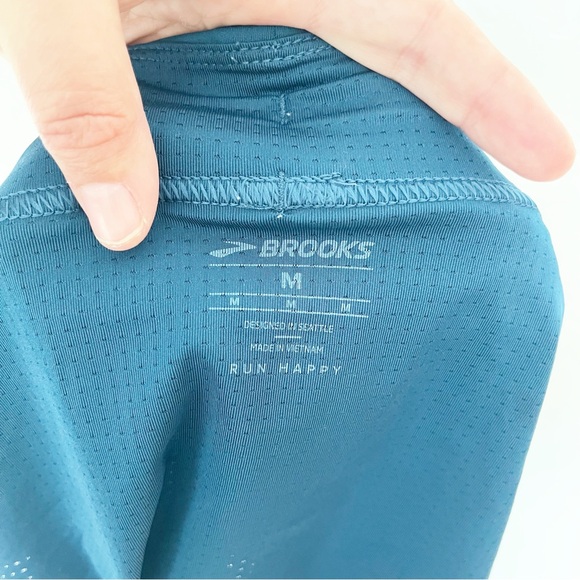 Brooks Sherpa 5" Running Short Blue and White Mens Size Medium - Picture 12 of 14